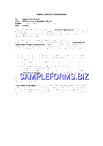 Sample Employee Memorandum Template doc pdf free